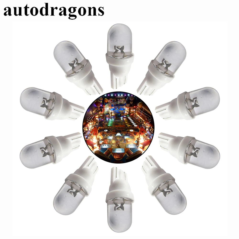 Светодиодные лампы autodragons 20 шт. цветные синие янтарные красные теплые холодный
