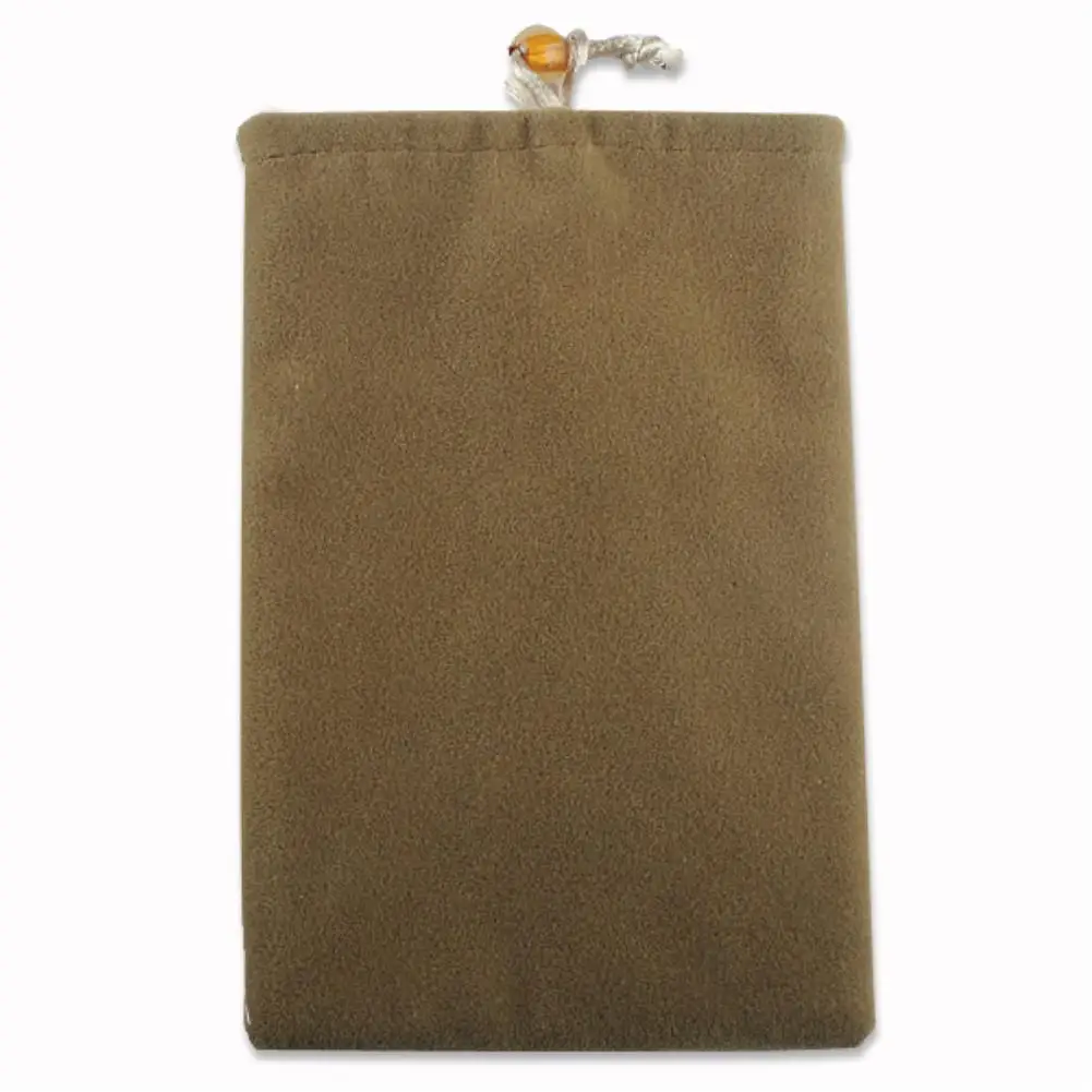 Camel Portable Soft Velvet Cloth Drawstring Pouch For 4.5" Phone /Power Bank Velvet Packaging Bags& Gift bags For PDA Gadgets Objects - Цвет: Camel