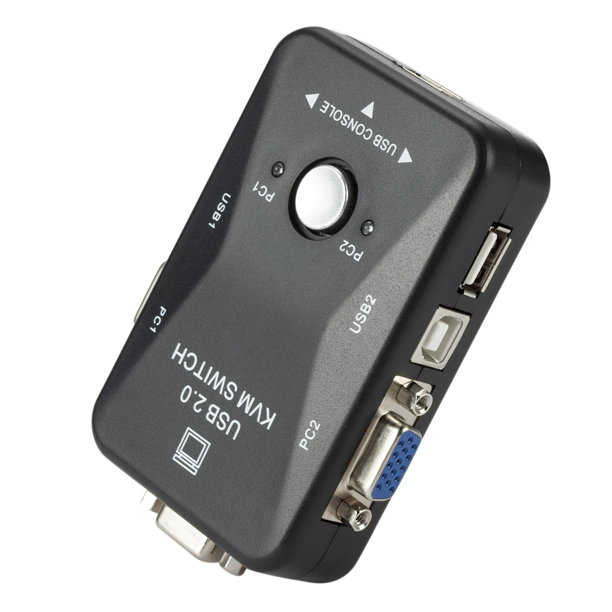 KVM Switch 2 в 1 из 2 Порты и разъёмы USB 2,0 KVM переключатель 1920*1440 VGA переключатель SVGA разделитель поля для клавишных инструментов Мышь монитор адаптер - Цвет: KVM Switch