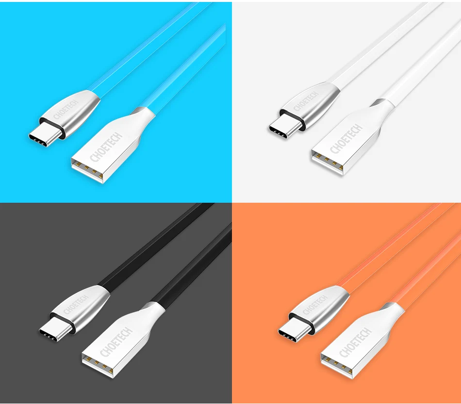 CHOETECH Тип C кабель USB-A мужчина к USB-C быстрой зарядки Тип-C USB Дата-кабель для samsung S9/S8/Note 8 One Plus кабели для мобильных телефонов