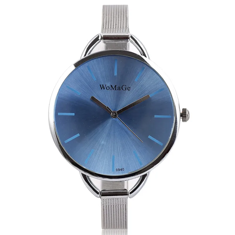 Часы женские наручные с сетчатым браслетом элегантные приталенные модные