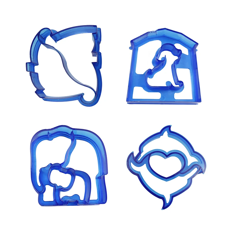 4 шт./компл. сэндвичи в форме животных из мультфильма тосты хлеб печенья