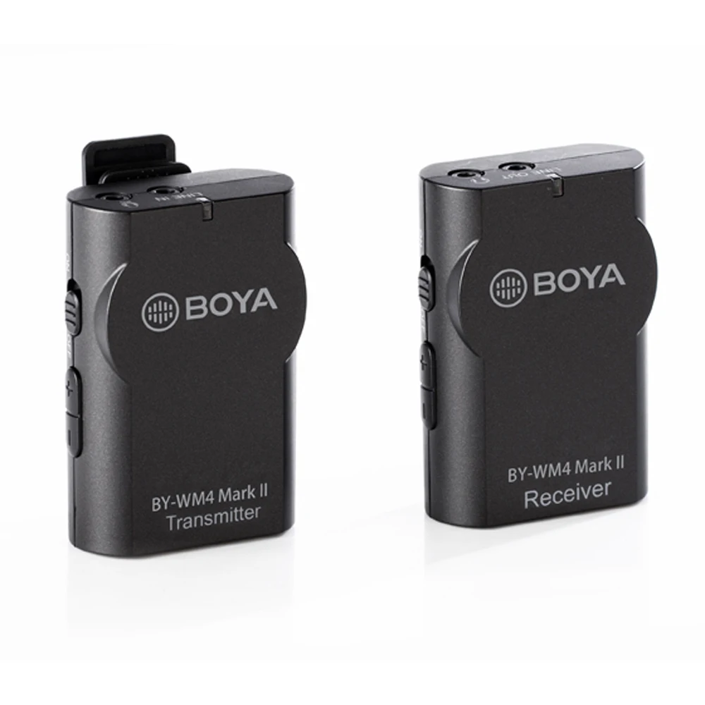 BOYA BY WM4 Mark II телефон Беспроводная микрофонная система для iPhone Android смартфон DSLR