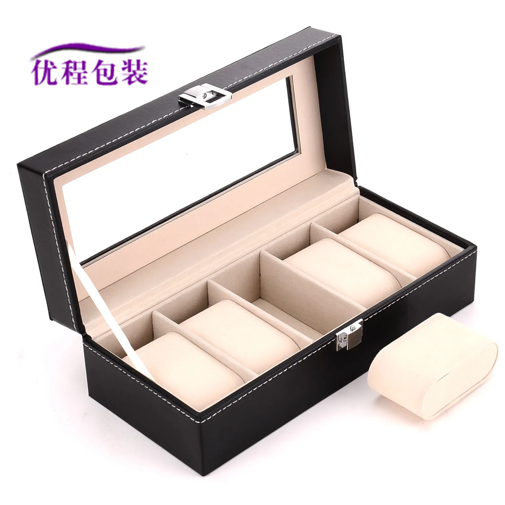 

Watch Box Spot Wholesale 5 Watches Box Packing Wooden DisplayGift Jewelry Storage