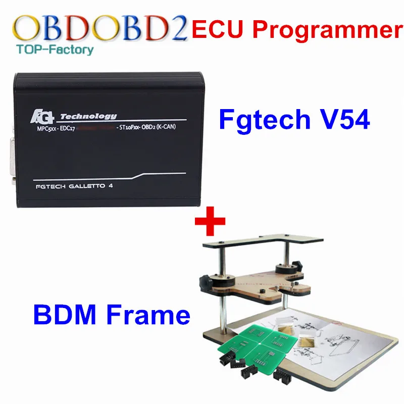 Fgtech V54 Galletto 4 + BDM Рамка ECU чип тюнинг интерфейс мастер-версия без маркеров Limits OBD2