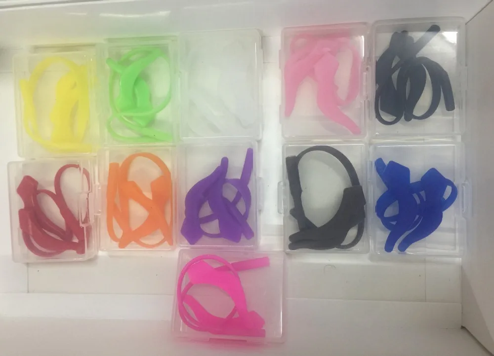 Силиконовые очки для мальчиков и девочек с застежкой ушные наконечники