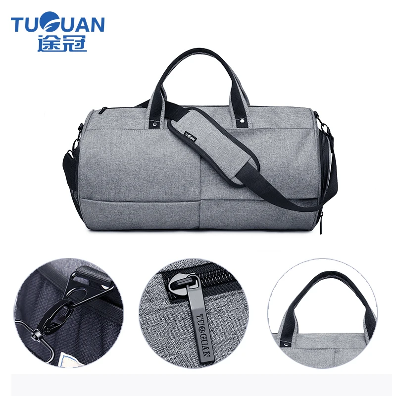 TUGUAN дорожная сумка хит продаж модная мужская и женская для выходных черный цвет