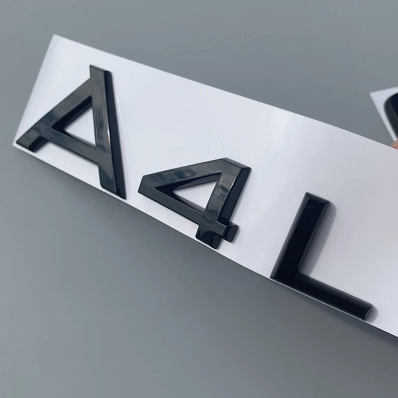 A4L 30-40 45 50 55 TFSI 1,8 т 2,0 2,4 2,8 3,0 Т 3,2 3,6 4,2 A3 A4L A5 A6L A7 A8L Q3 Q5 Q7 глянцевый черный эмблемы багажник автомобиля Стикеры - Цвет: A4L