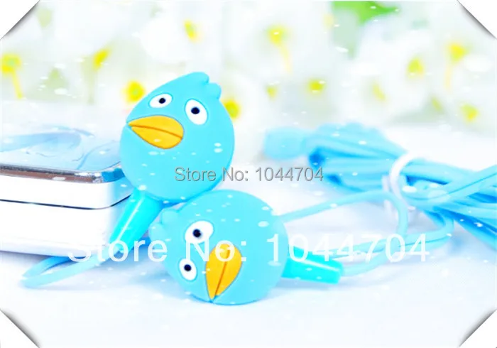 Wholesale 10 pcs Anime Bird Headphone fone de ouvido wired MP3 player mobile phone music headphones Gift for kids &amp girls | Электроника
