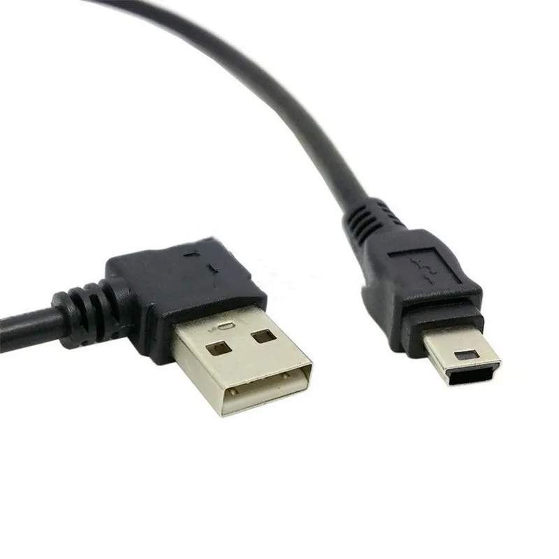 50 см справа под углом 90 градусов USB 2 0 мужчина к Mini 5pin Мужской данных зарядный