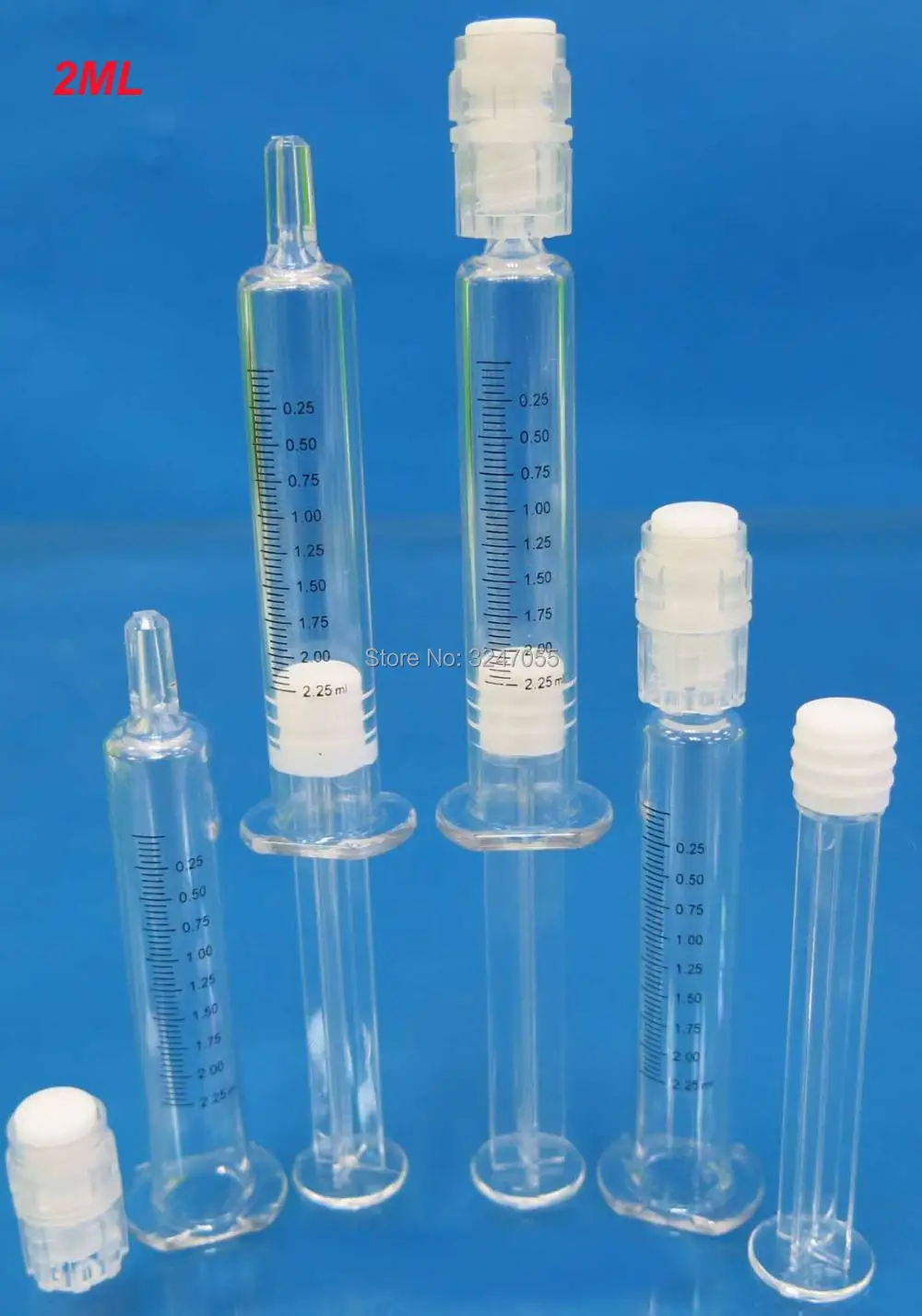 Пустой водяной светильник игловидная трубка 2 мл со шкалой многоразовые