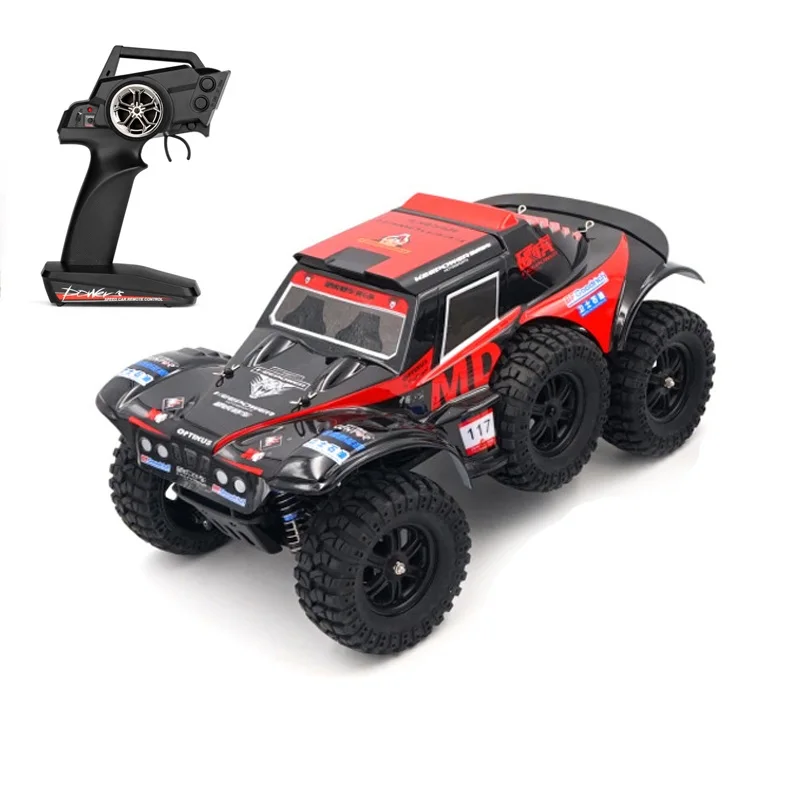 

Top quality 60Km/h High Speed 2.4G 1/12 4WD Climbing Off-road Truck RC Buggy monster drift car Bigfoot 6 tire add 3 battery toys