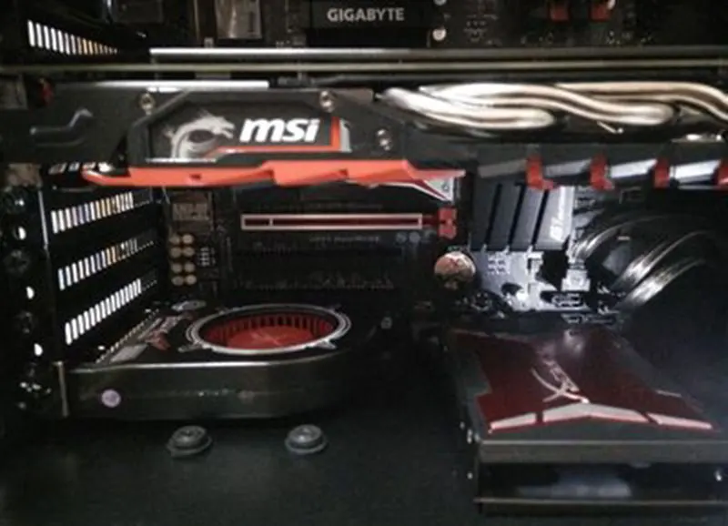 Новейший PCI вентилятор лиса-1/2 шасси Turbo Вентилятор Графика карты вспомогательный охлаждающий ПК(12 см PCI дефлектора) шасси вытяжные вентиляторы охлаждения