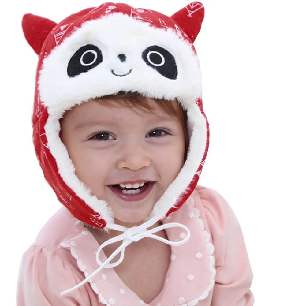 Muqgew 2020 New Arrival Baby Girls Boy Toddler Kids Girl Panda Beanie Winter Warm Hat Cap High Quality Soft Cute | Детская одежда и