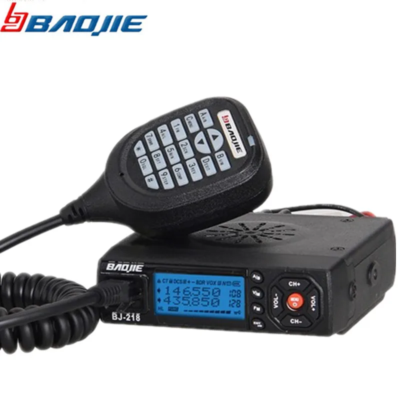 Baojie BJ 218 автомобильный мини мобильный радиоприемопередатчик 25 Вт VHF/UHF Vericle