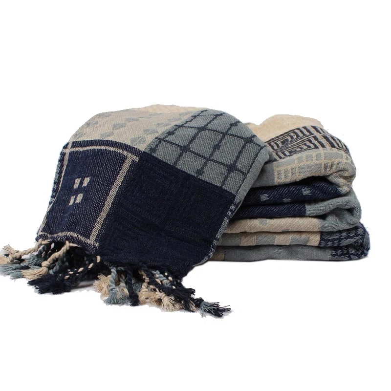 Хлопок Пледы Одеяло диван вязание крышка Нитки декоративные tabelcloth/Постельные