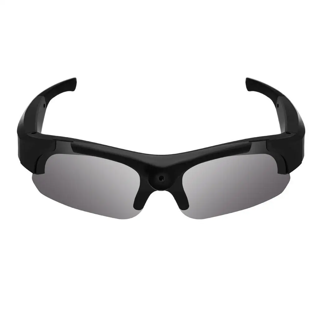 black flat-angle 10 МП видео очки 1080P full hd POV hands-free камера очки Спорт на открытом воздухе камера носимые камеры видео Мобильная камера - Цвет: black flat-angle