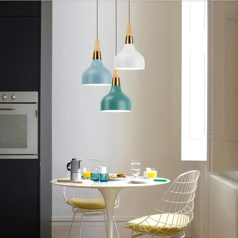 Скандинавская Люстра для ресторана романтическая простая лампа с теплым