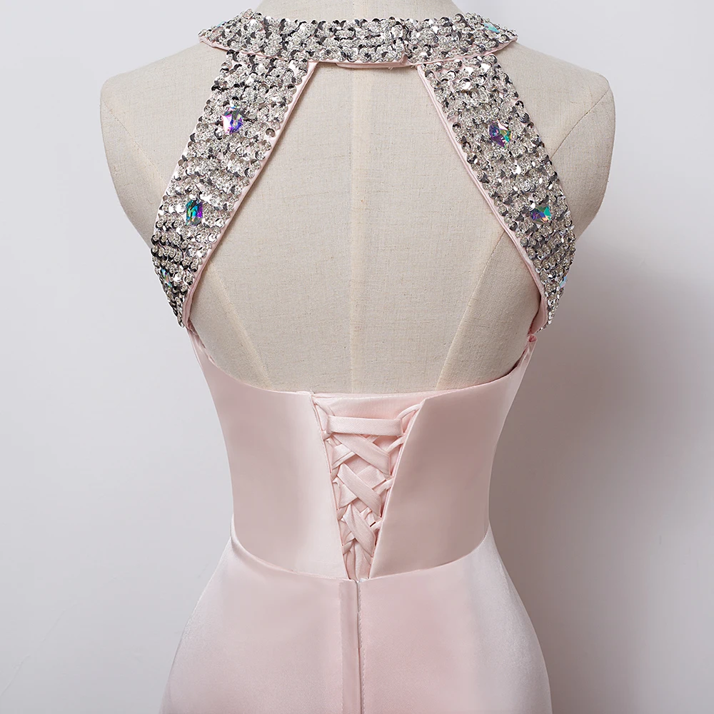 Элегантное платье с лямкой на шее пикантные вечерние платья элегантные Длинные