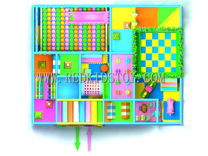 Экспортируется в Чили крытая игровая площадка для детей закрытый непослушный