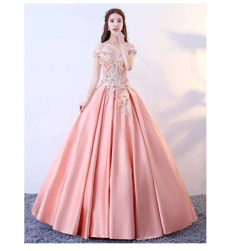 Коралловое бальное платье для девушек атласное 15 лет 2018|vestidos para quinceaneras|quinceanera ball