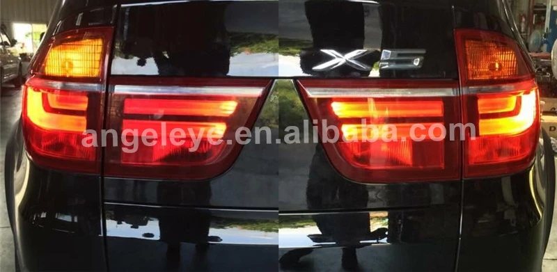 Для BMW X5 E70 светодиодный задний фонарь красный белый цвет 2007 2009 год|x5 jack|lamp chromelamp nail