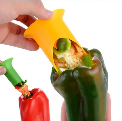 1 Набор 2в1 перец чили Белл Jalapeno корер для удаления семян Зеленый Перец Чили резак