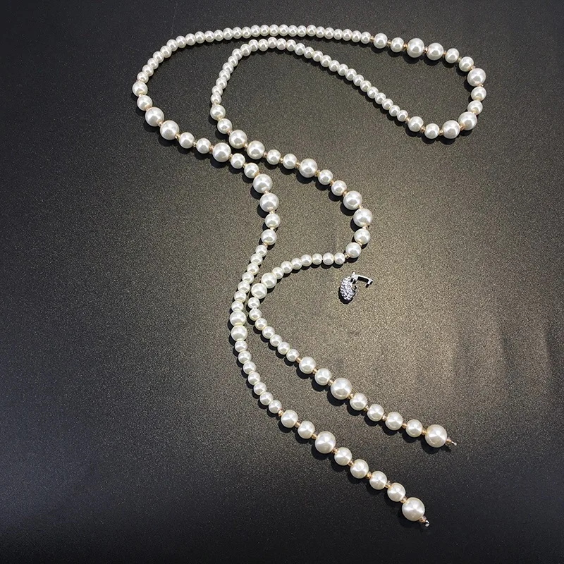 2017 корейская мода элегантные жемчужные свитера цепи ожерелье аксессуары