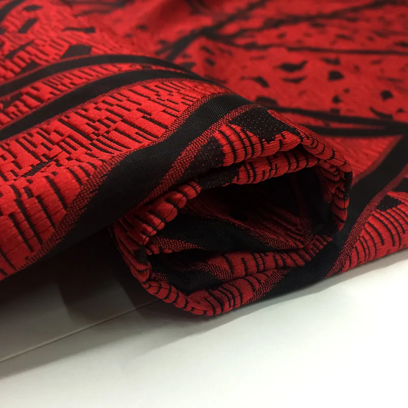 Весенне-летние и осенние элегантные модные жаккардовые платья с абстрактным