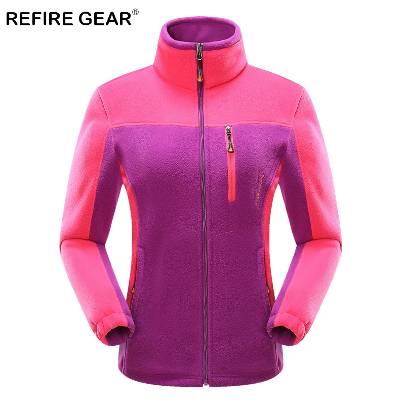 ReFire gear зимние спортивные уличные походные куртки женские теплые лоскутные флисовые альпинистские куртки для рыбалки треккинговые куртки для путешествий