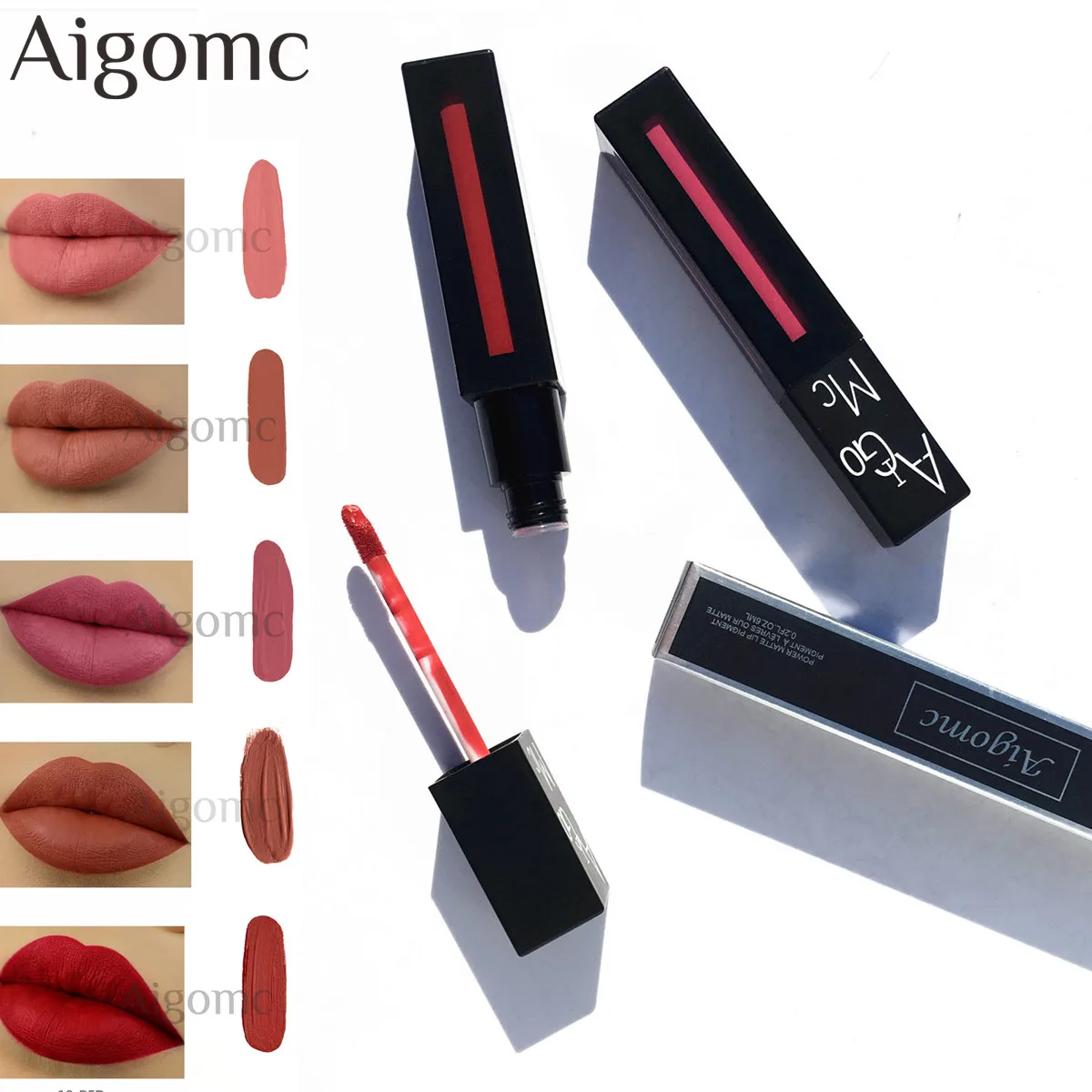 Новая модная цветная губная помада водостойкая коричневого и телесного цвета|matte