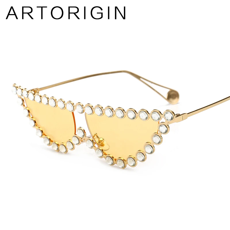 ARTORIGIN брендовые роскошные солнцезащитные очки для женщин Кошачий глаз стильный