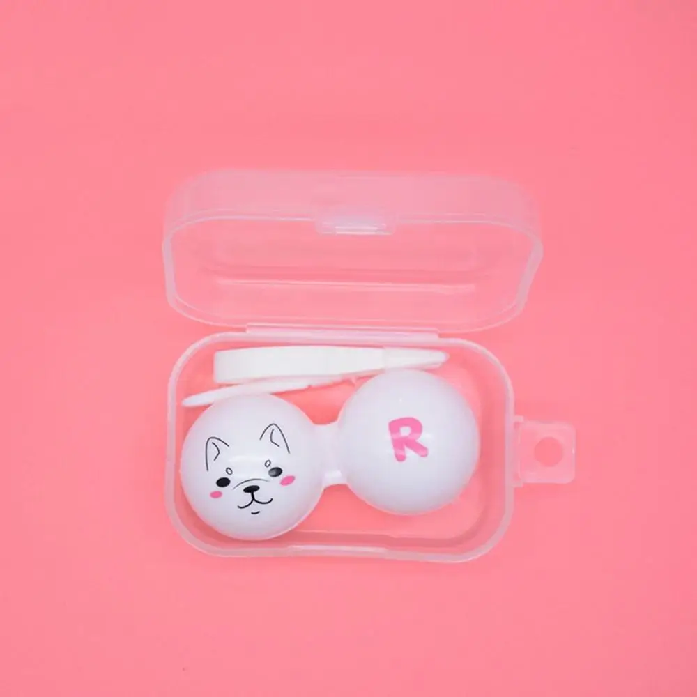 PINKSEE мультфильм контактные линзы чехол милый медведь утка животное шаблон контейнер для контактных линз Путешествия Портативный контакт объектив коробка для хранения
