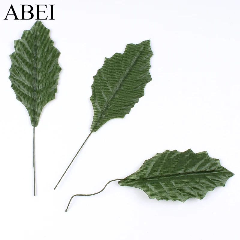 50 шт./лот искусственные шелковые листья для свадебных торжеств цветочные венки