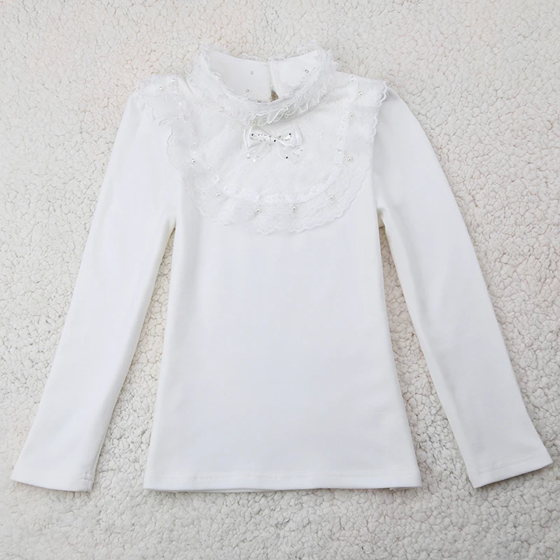 Детская одежда 2019 г. осенняя для маленьких девочек детская школьная блузка