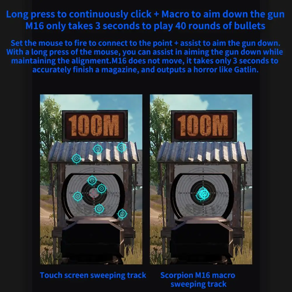 

Flydigi Scorpion for Mobile Shooting Game One-hand Mechanical Keyboard Play Keyboard with Mouse Converter for iOS Android PC