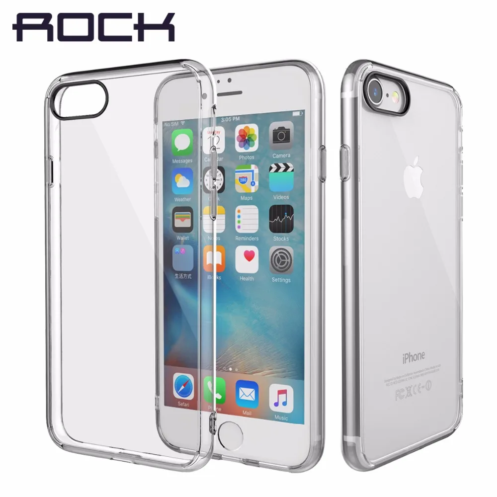Чехол ROCK Pure Series для iPhone 7 8 Plus прозрачный чехол телефона задняя крышка |