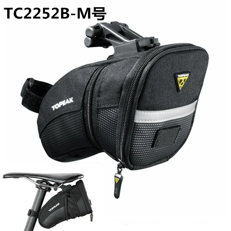 TOPEAK велосипедная Задняя сумка седло сиденье Подушка сумка быстрая пряжка дизайн Горный велосипед шоссейный велосипед хвост пакет велосипед equipmen - Цвет: TC2252B-M