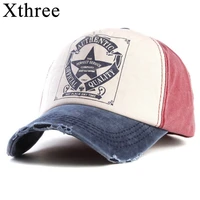 xthree retro baseball cap women fitted cap snapback hats for men hip hop casual cap cheap hats casquette gorras bone