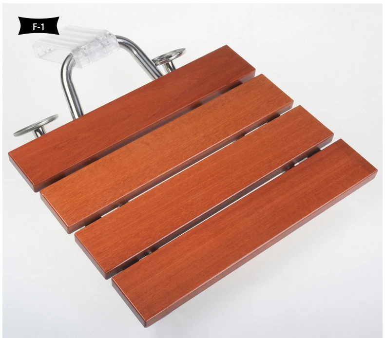 wall chair seat Solid wood folding shower spacing saving mounted morden relaxation |