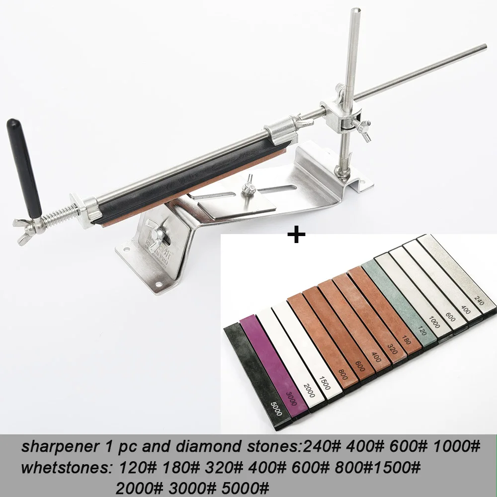 sliver sharpener 6 Точилка для ножей Система заточки стали Профессиональный алмаз точильного камня камни стержни фиксированный угол шлифовального устройства - Цвет: sliver sharpener 6
