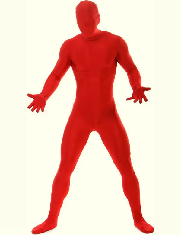 Комбинезон Zentai из спандекса красного цвета женский комбинезон|Зентай| |