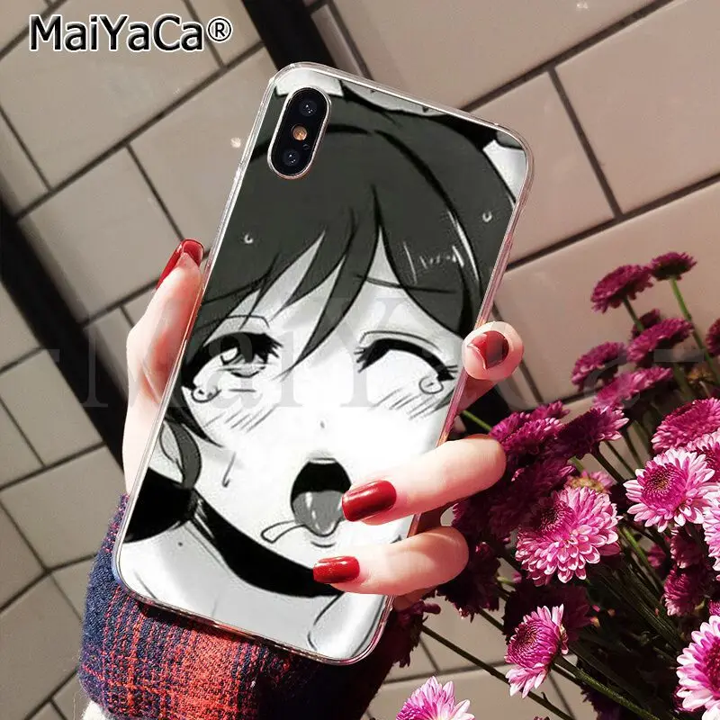 MaiYaCa аниме девушка мультфильм Япония Coque Оболочка Чехол для телефона для Apple iPhone 8 7 6 6S Plus X XS MAX 5 5S SE XR Чехол для мобильного телефона - Цвет: A5