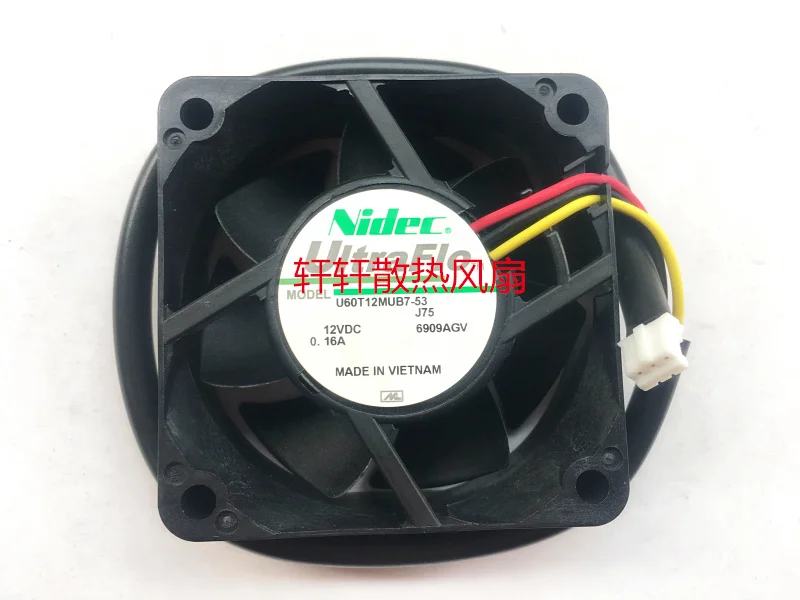 Внешний вентилятор охлаждения компьютера Nidec 6025 12v 0.16a|Кулеры и системы