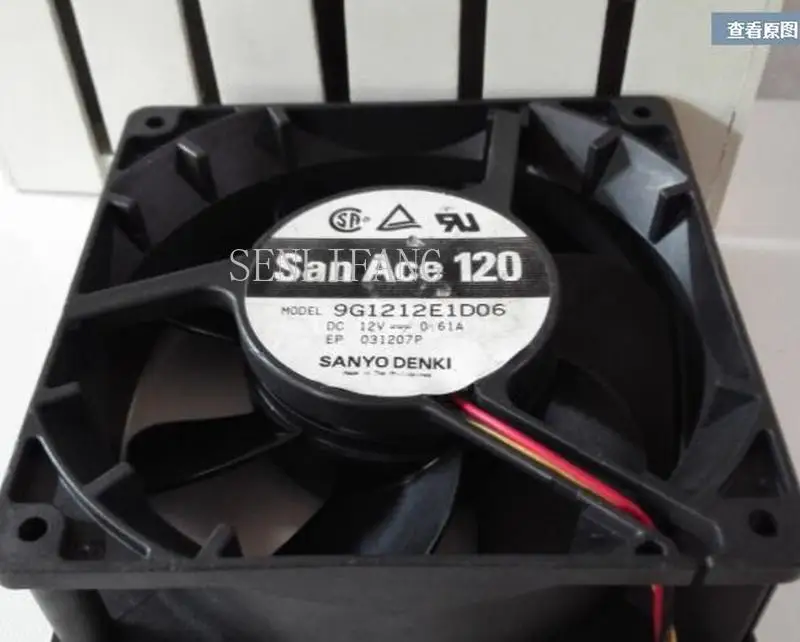 

Free shipping 9G1212E1D06 D1C 2V 0.61A 120x120x38mm 3-wire Server Square Fan