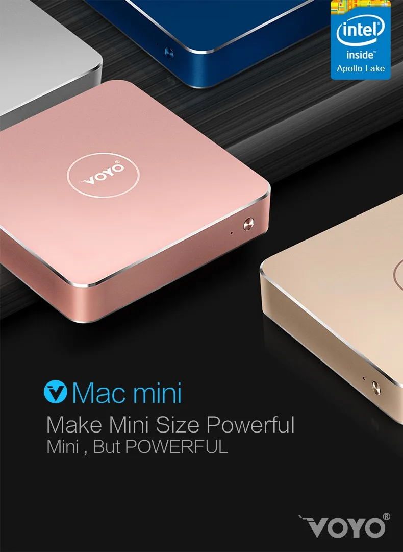 Оригинальная Лицензия Windows 10 Карманный ПК Intel Apollo N3450 N4200 4 Гб DDR3L ram 128 Гб SSD Bluetooth 4,0 WiFi VMac Мини ПК