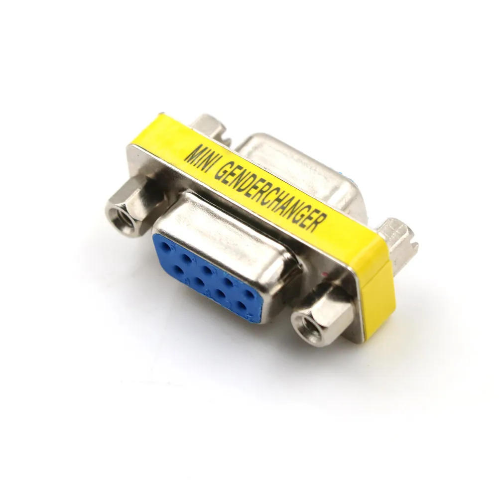 1 шт. женский безобрывный кабель Пол смены муфта адаптер 9 Pin RS 232 DB9|Соединители| |