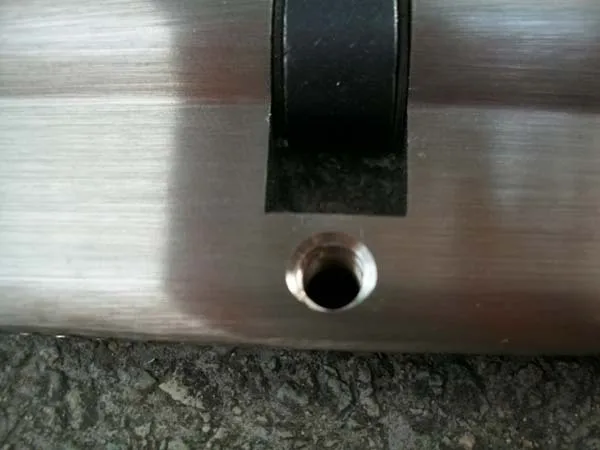 Новый латунный цилиндр дверного замка одинарный 70 мм атласный никель KF194 |