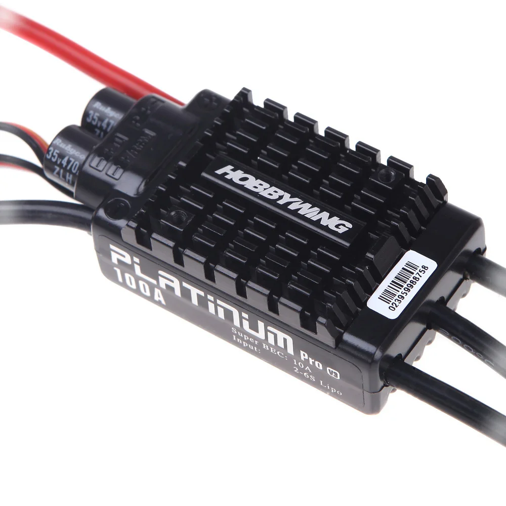 1 шт. оригинальный HOBBYWING Платиновый 100A V3 высокой производительности ESC для TREX 550 600