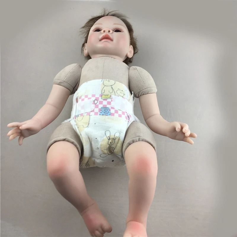 55 см/22 ''Reborn малыша Куклы ручной работы реалистичные Силиконовые Винил мальчик
